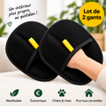 Lot de 2 gants anti-poils